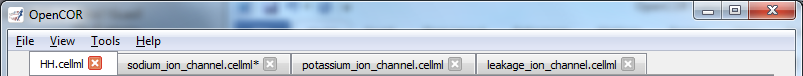 File tabs in OpenCOR